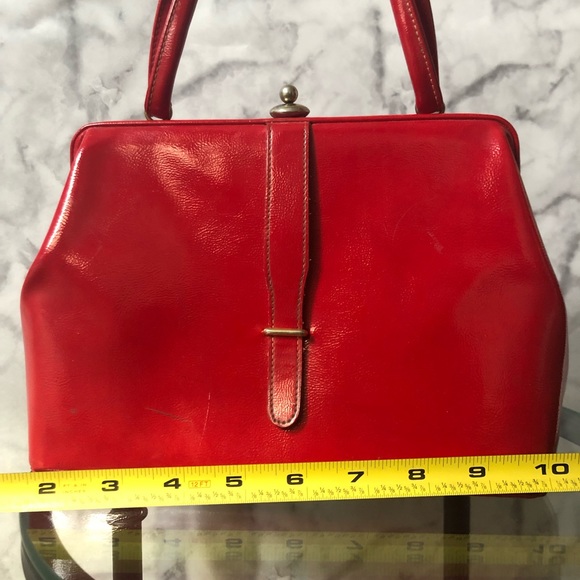 Vintage Cherry Red Handbag - Picture 5 of 6